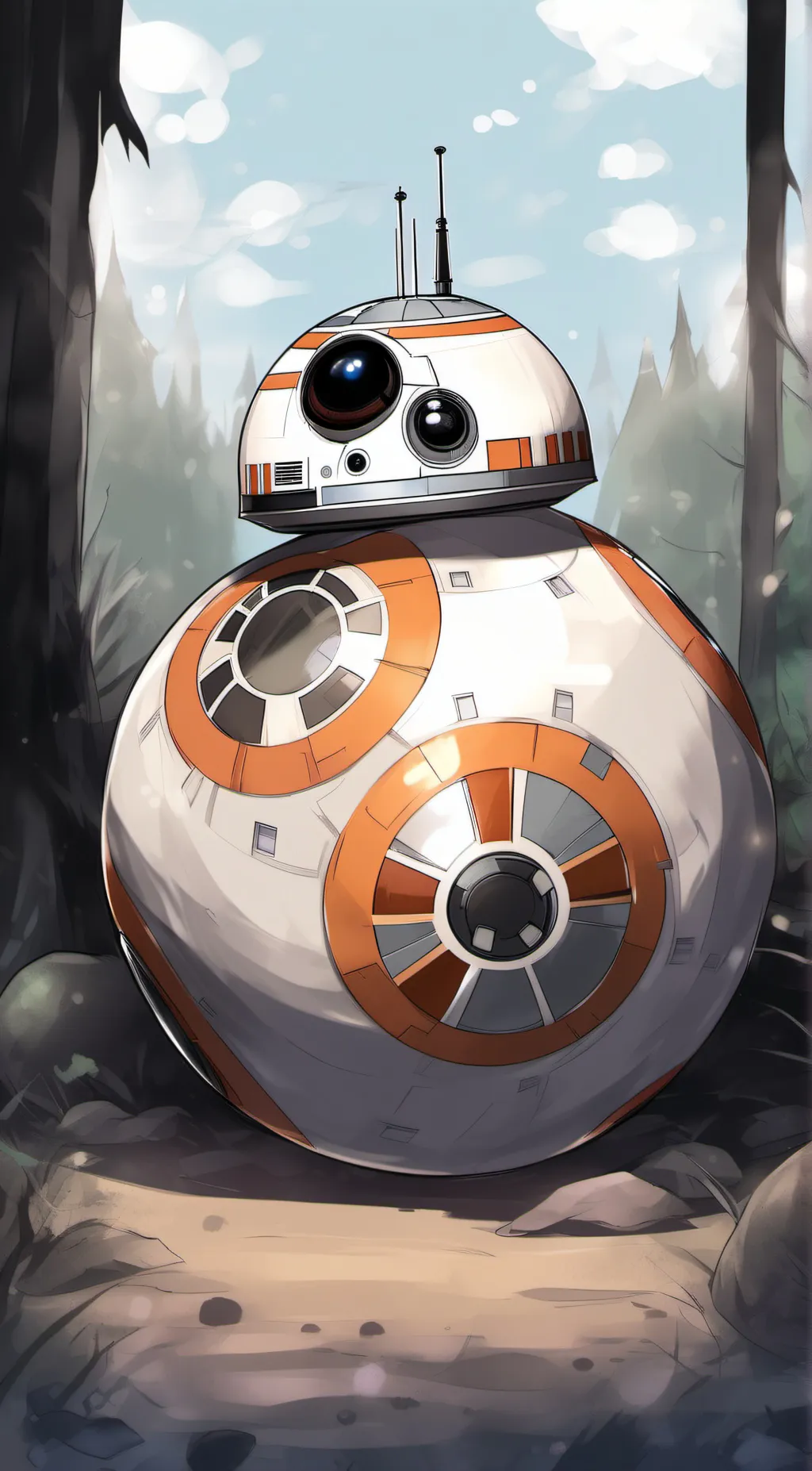ai character: BB8 background