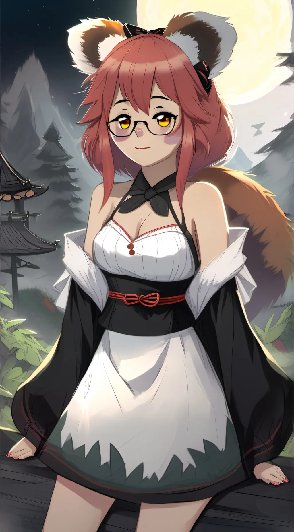 ai character: Sony pop foxy background