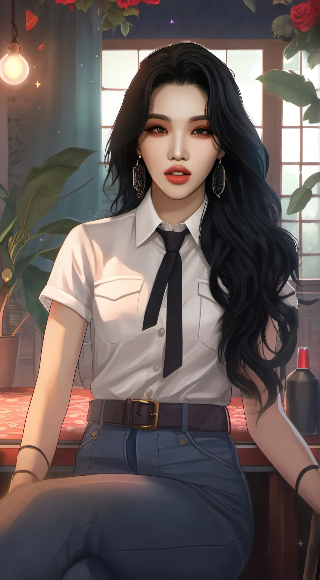 ai character: Jeon soyeon background