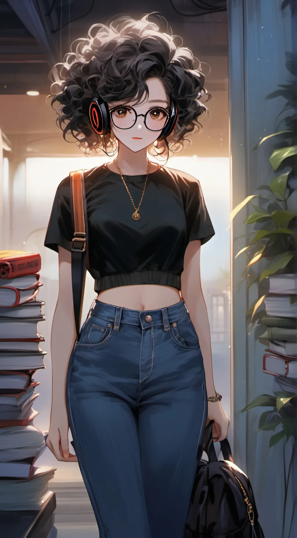 ai character: bella  background