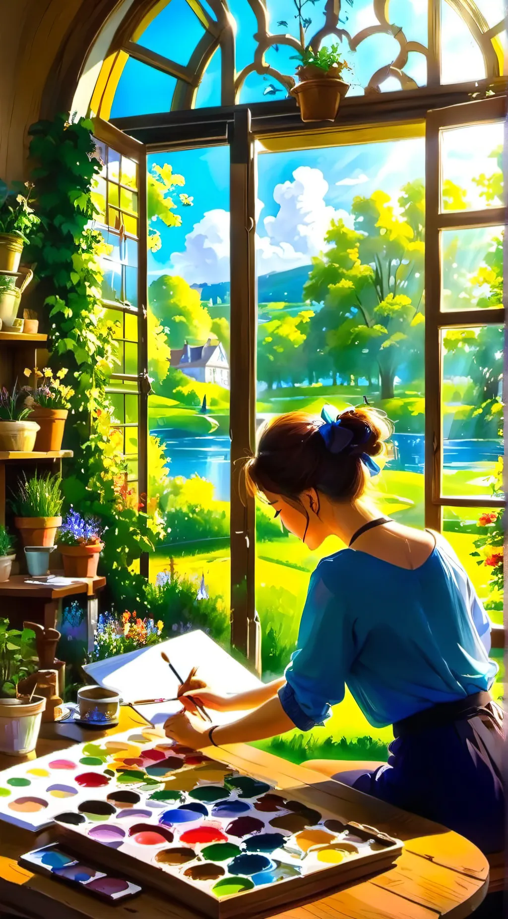 ai character: Anna background