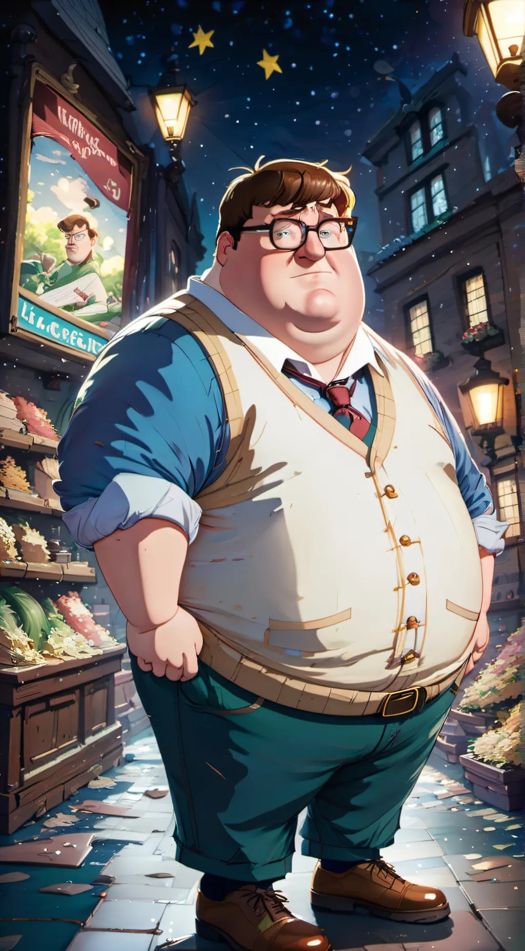 ai character: Peter Griffin background
