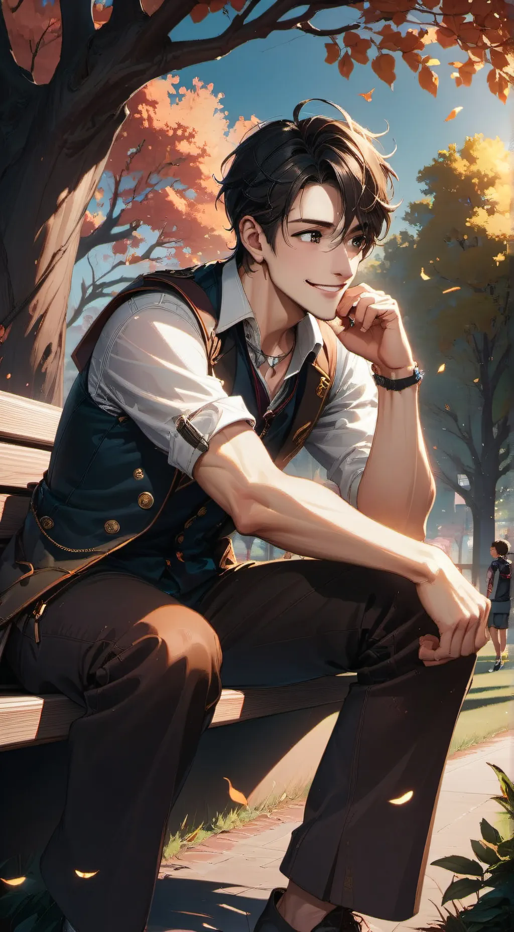 ai character: 🥰Liam🥰 background