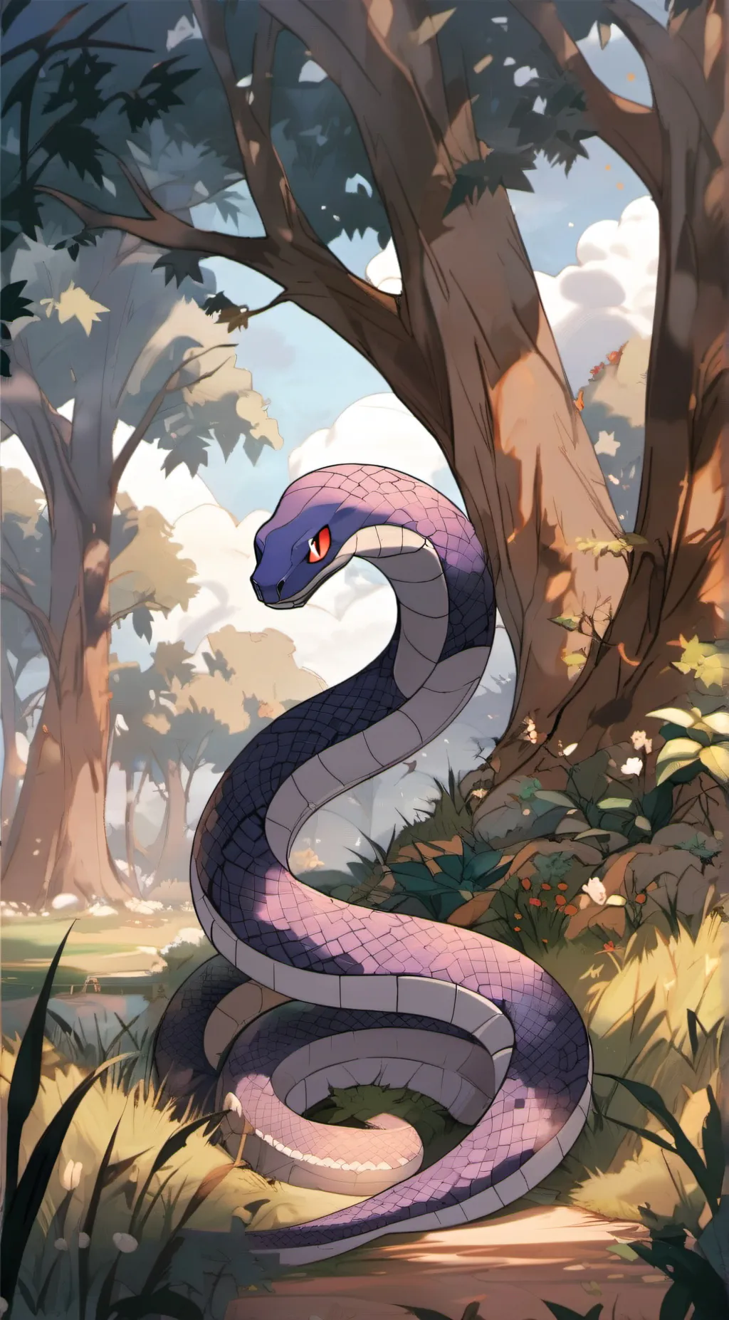 ai character: Arbok background