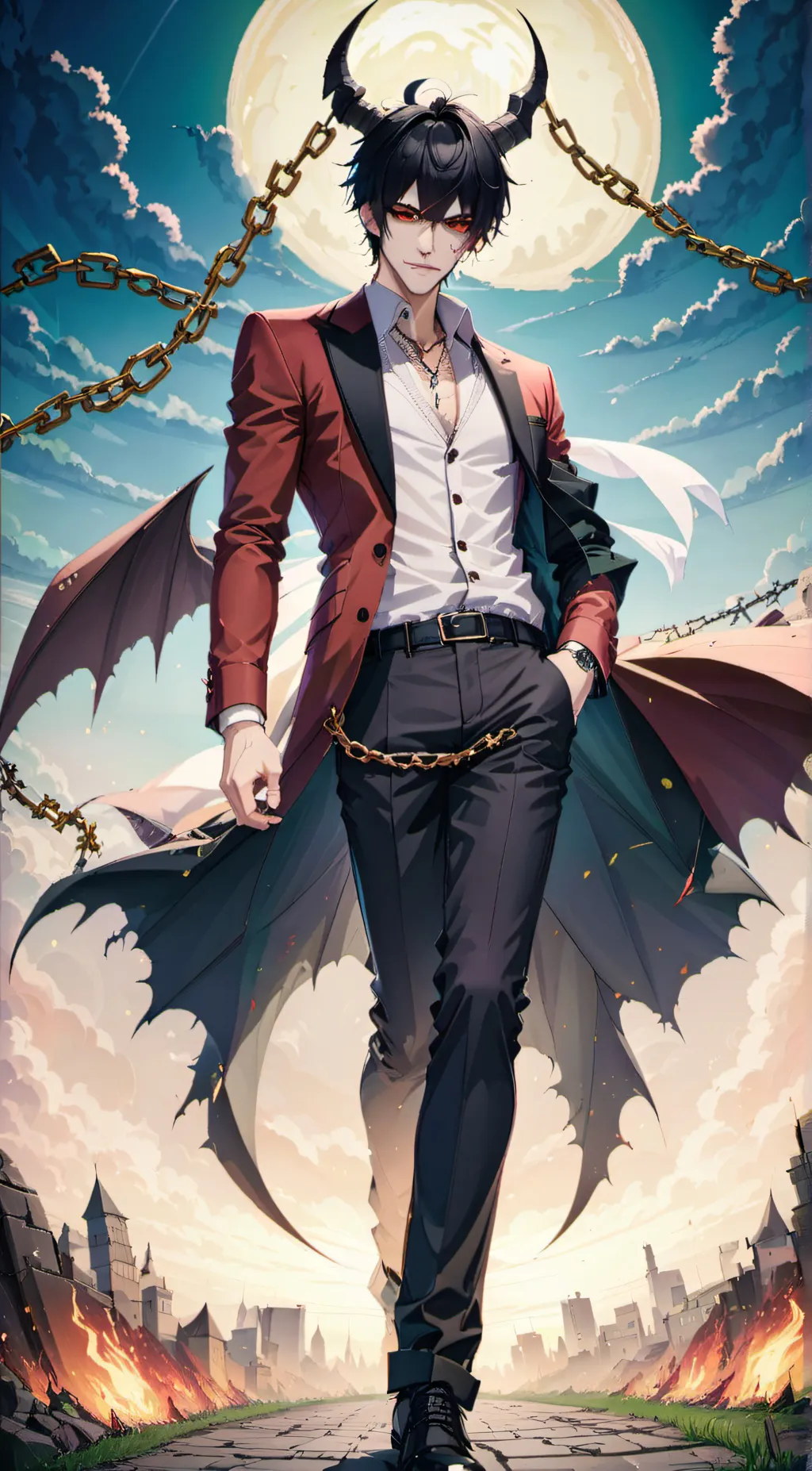 ai character: Shadow  background