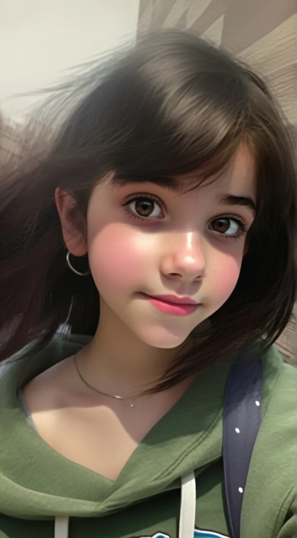 ai character: Monica  background