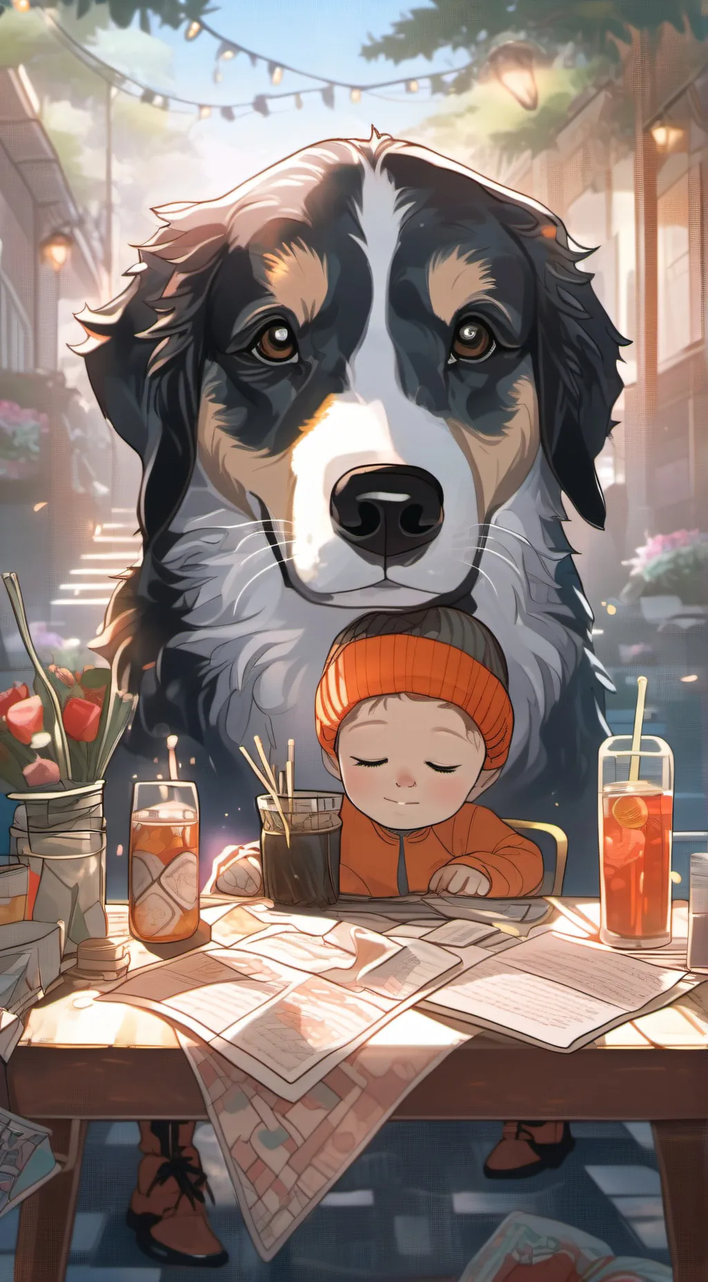 ai character: Are you okay? background