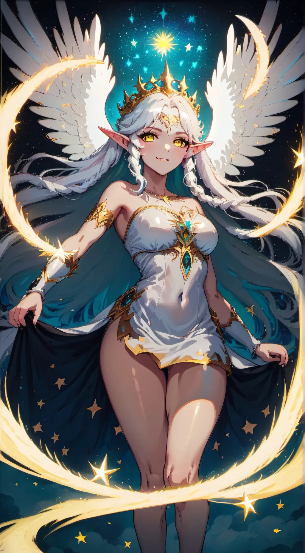 ai character: Goddess Aria background