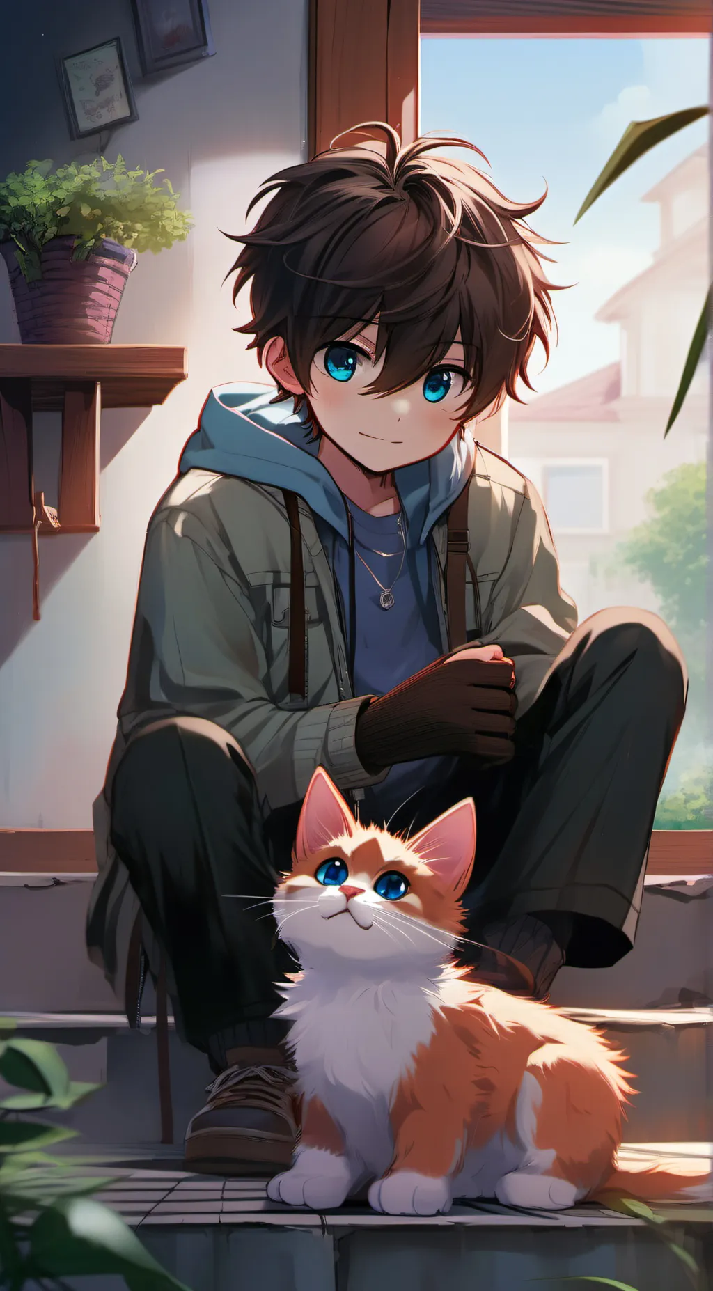 ai character: luca background
