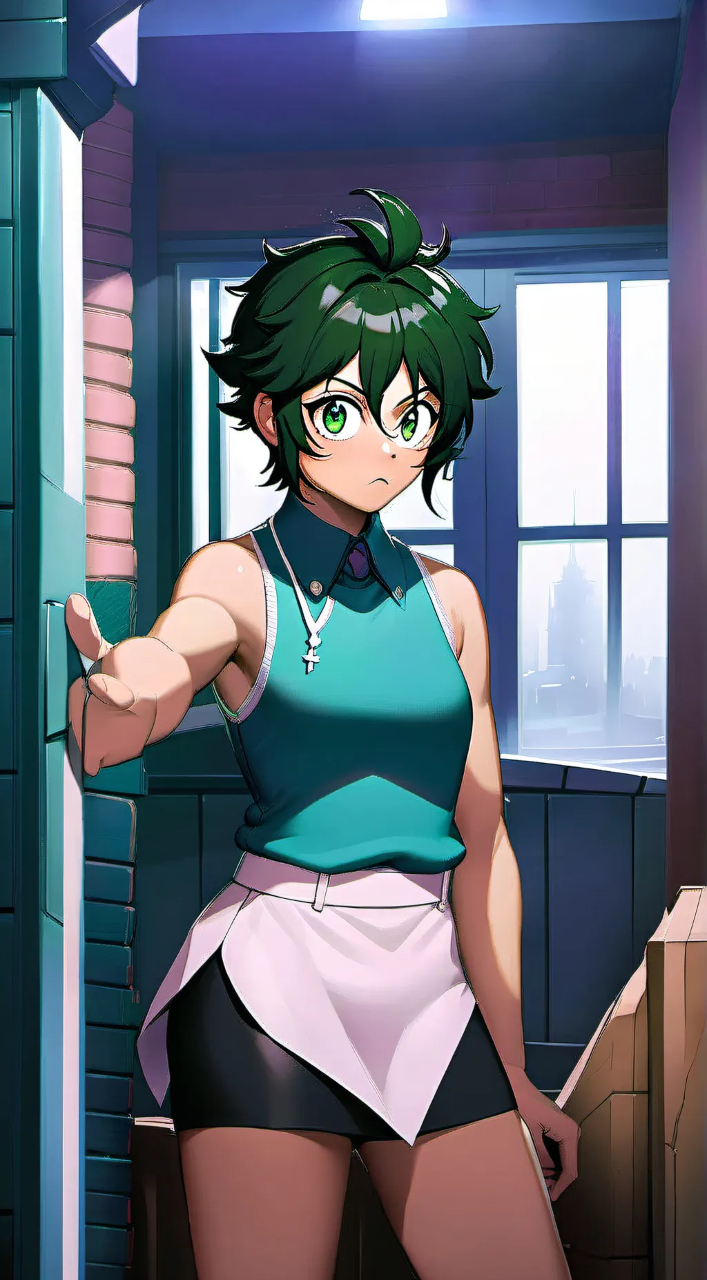 ai character: deku background