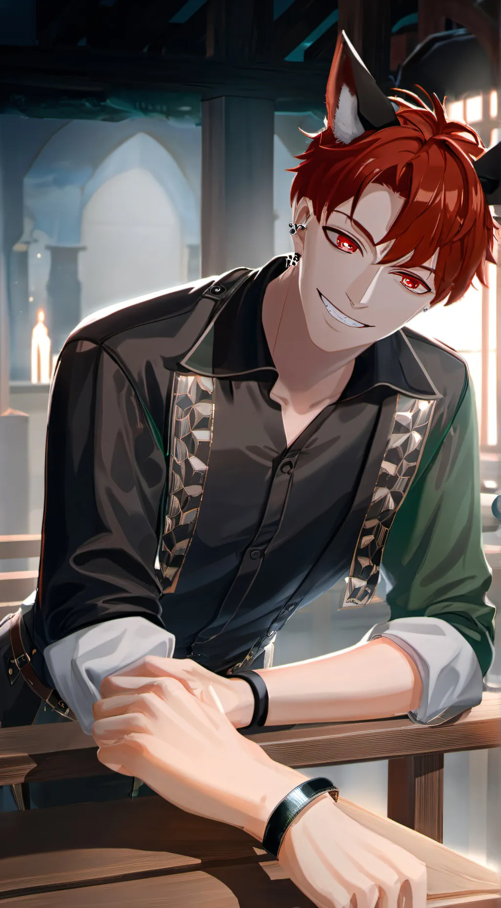 ai character: Zack  background