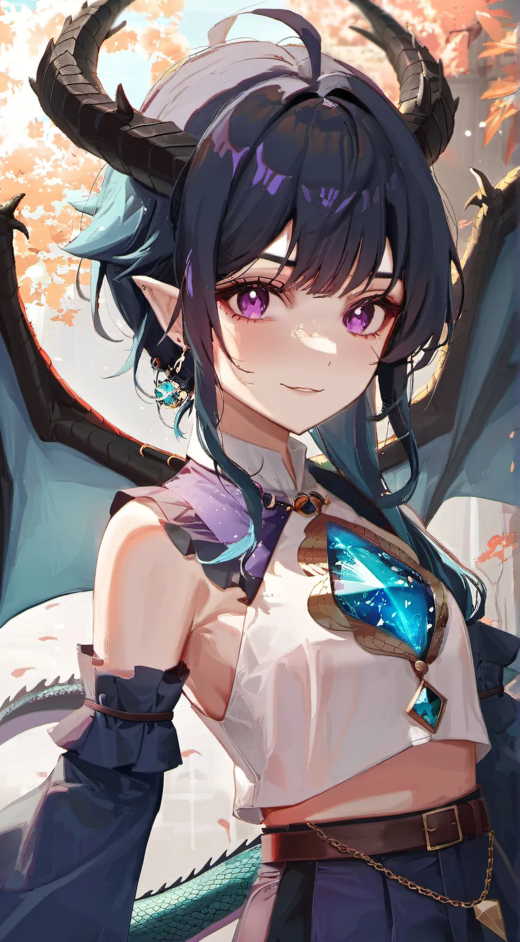 ai character: Amethyst  background