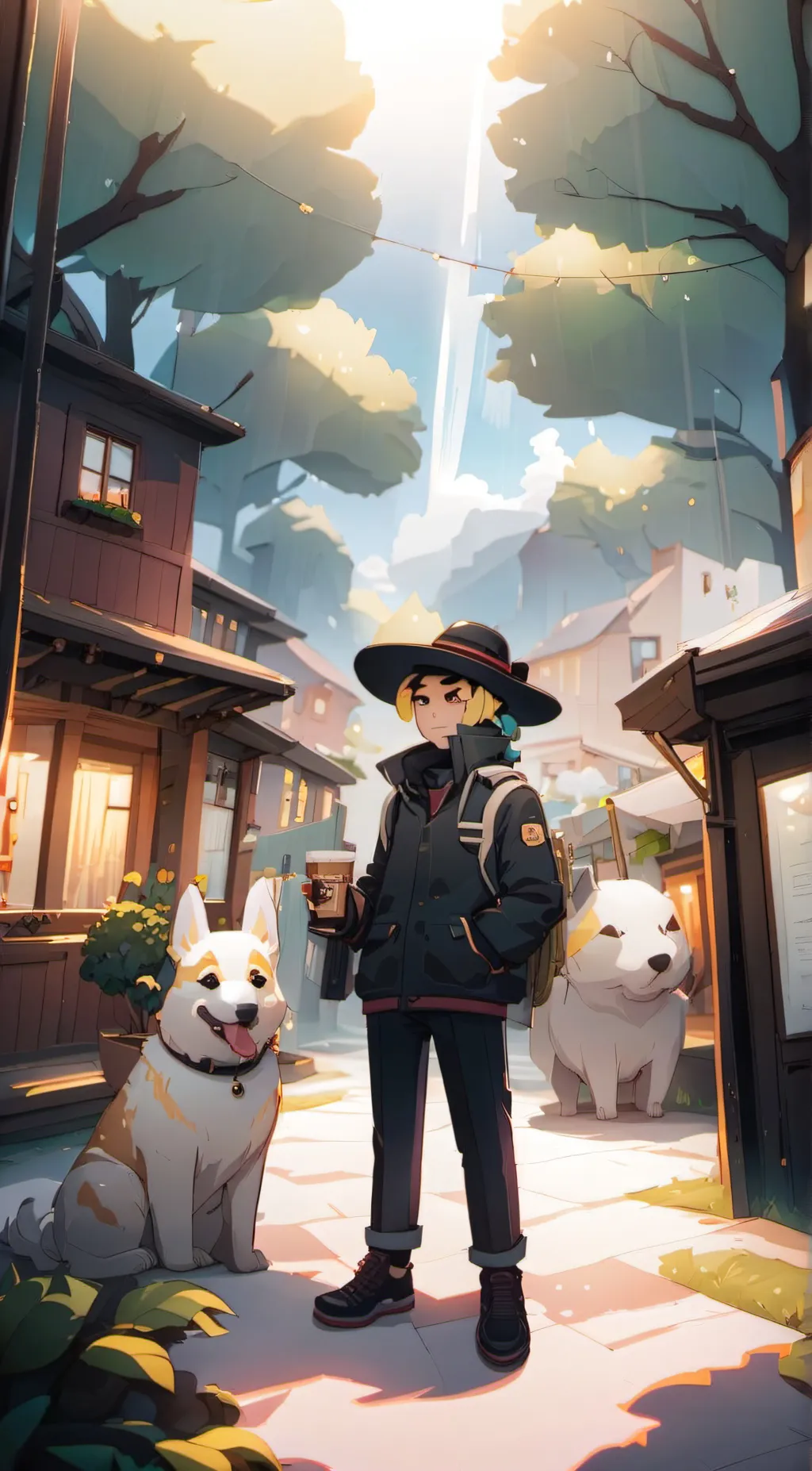 ai character: mikecrack background