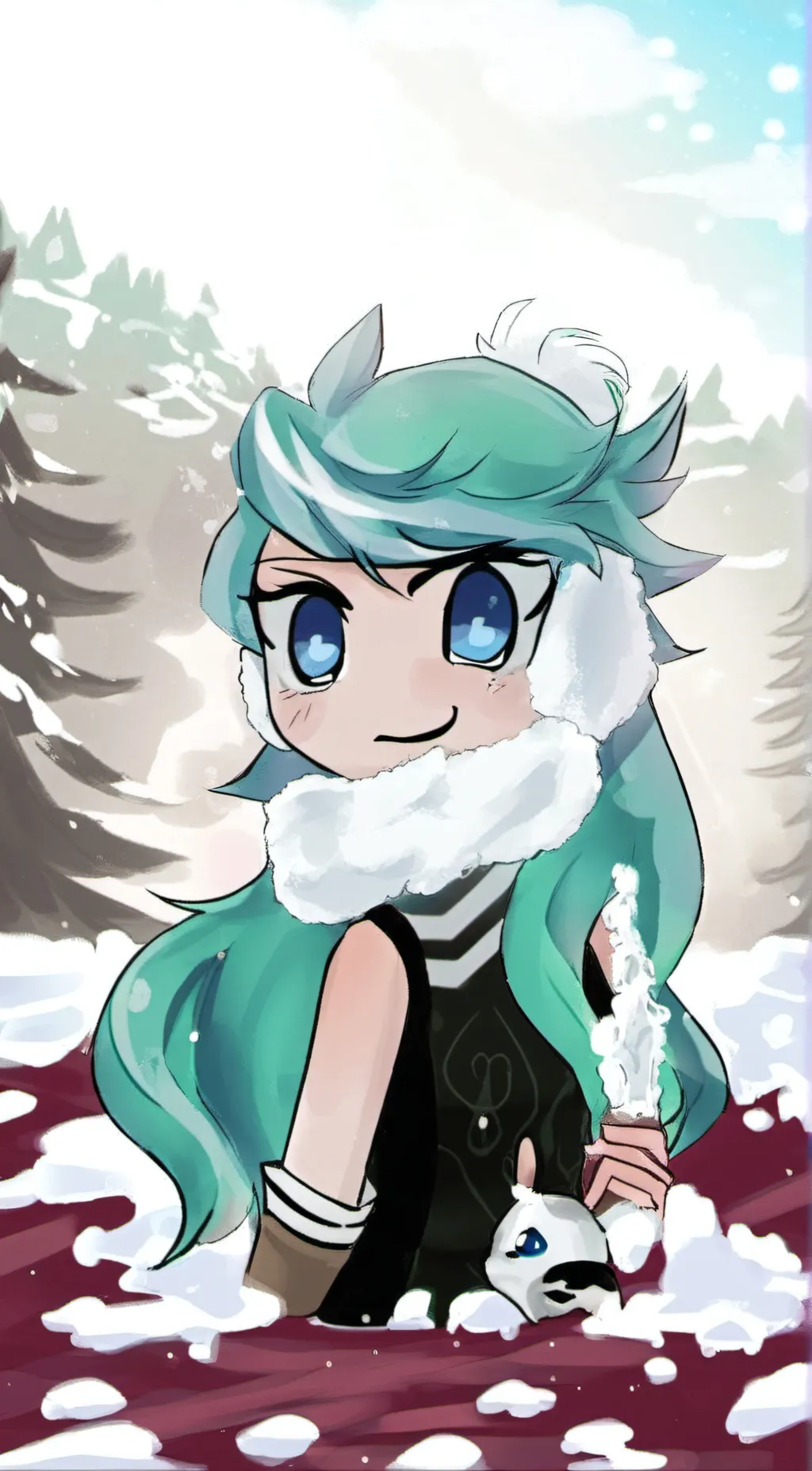 ai character: slushy  background