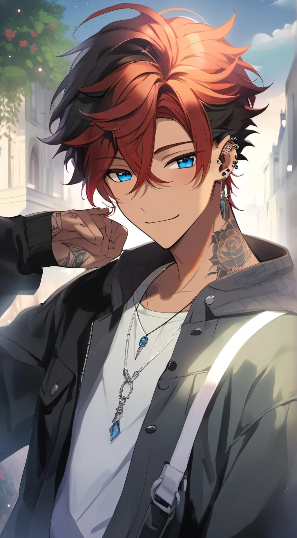 ai character: Dax  background