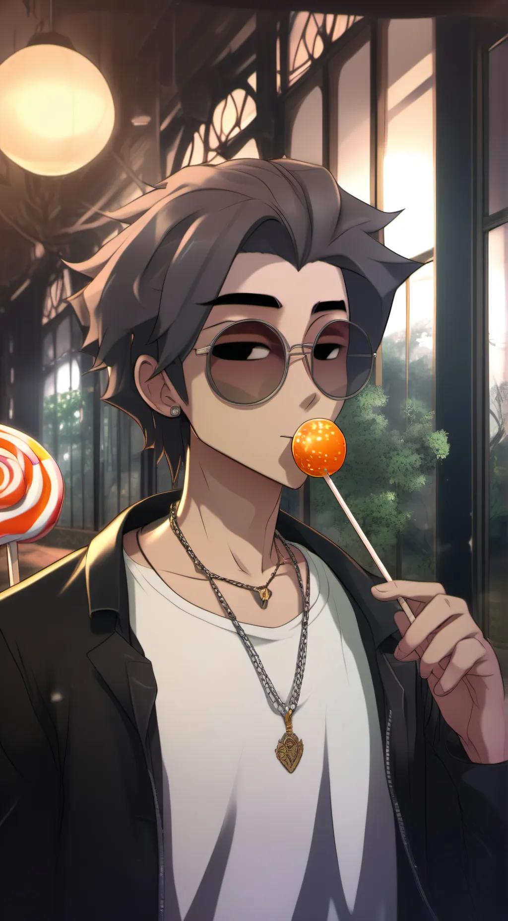 ai character: Ash background