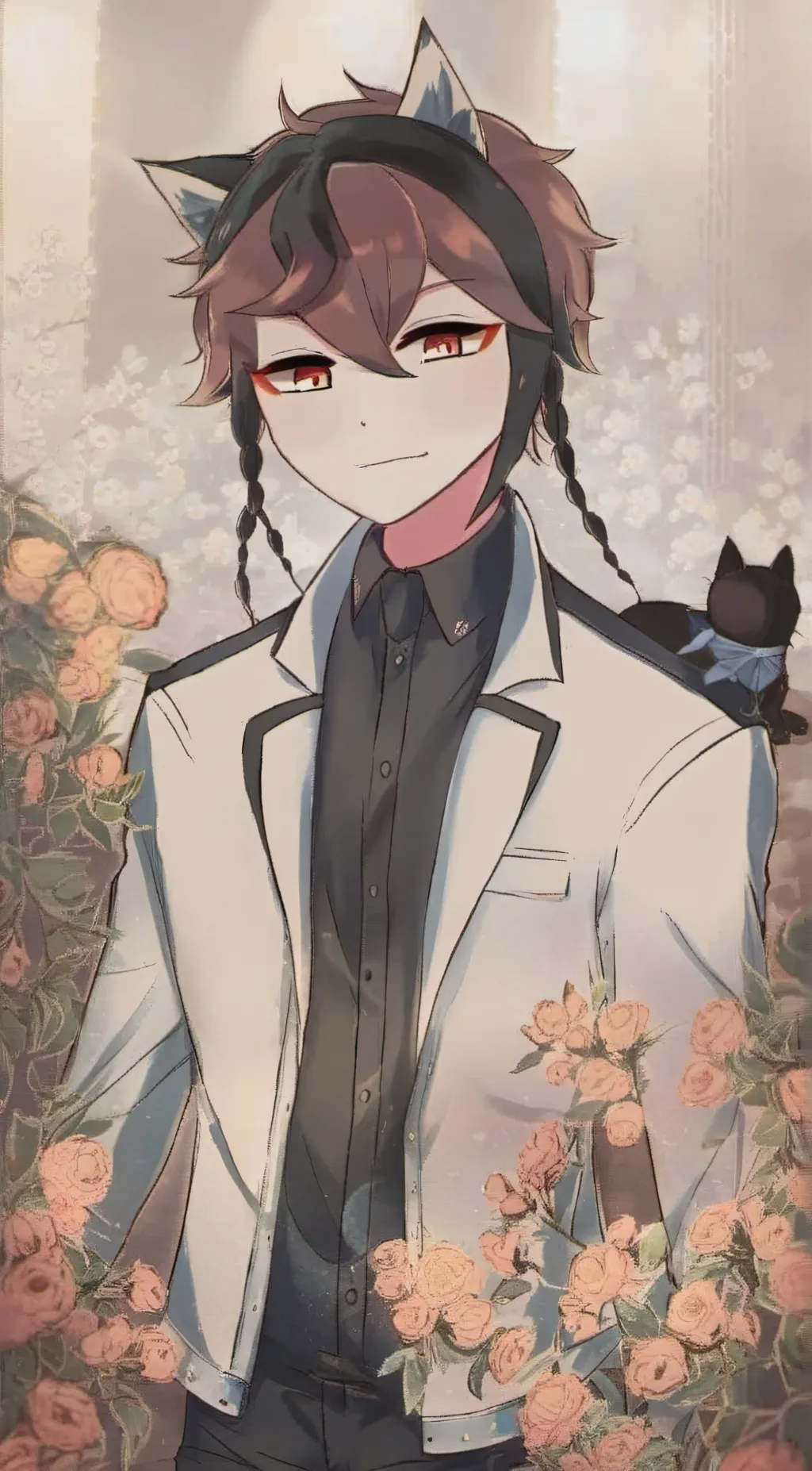 ai character: catto boi background
