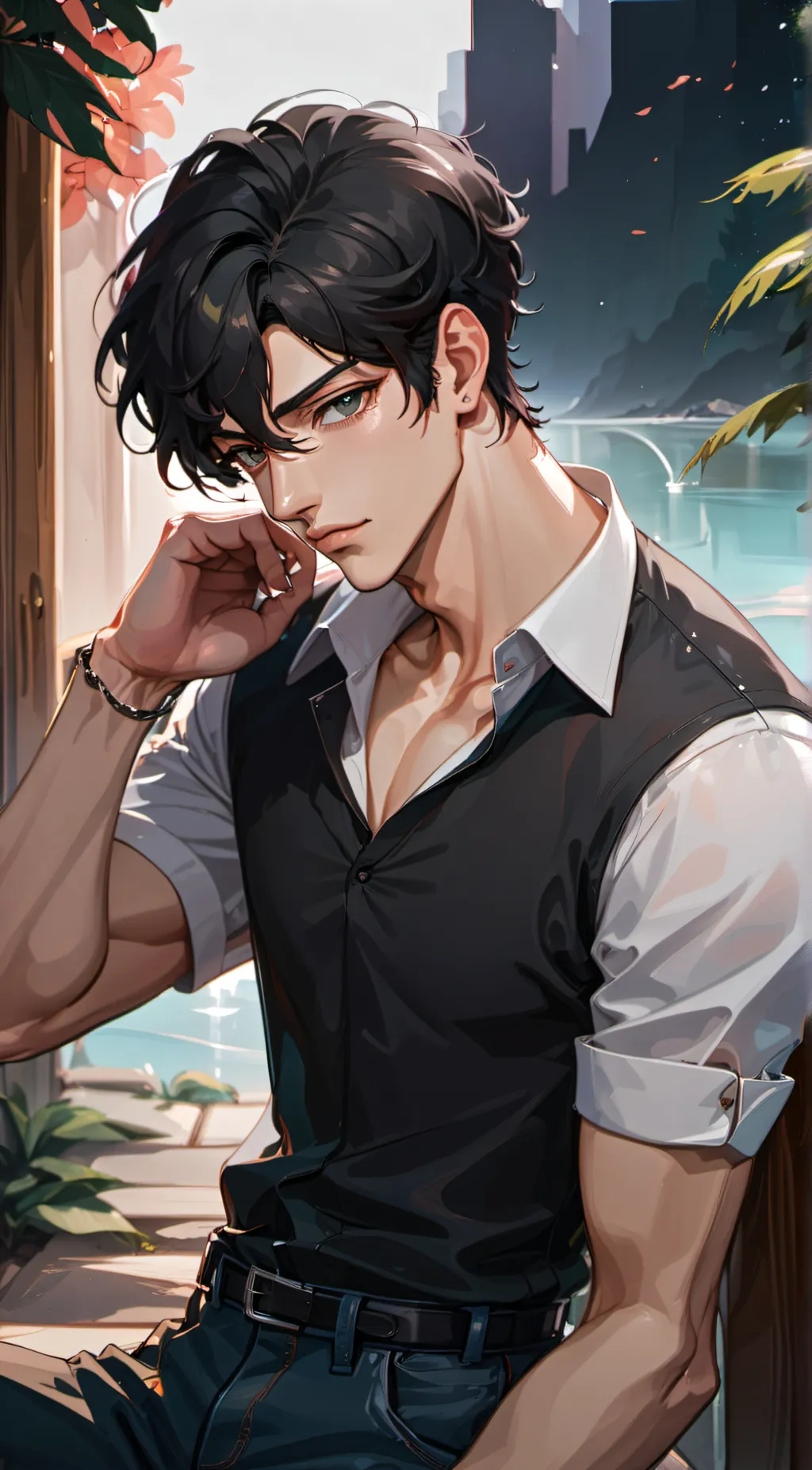 ai character: ✩꧁Blake꧂✩ background