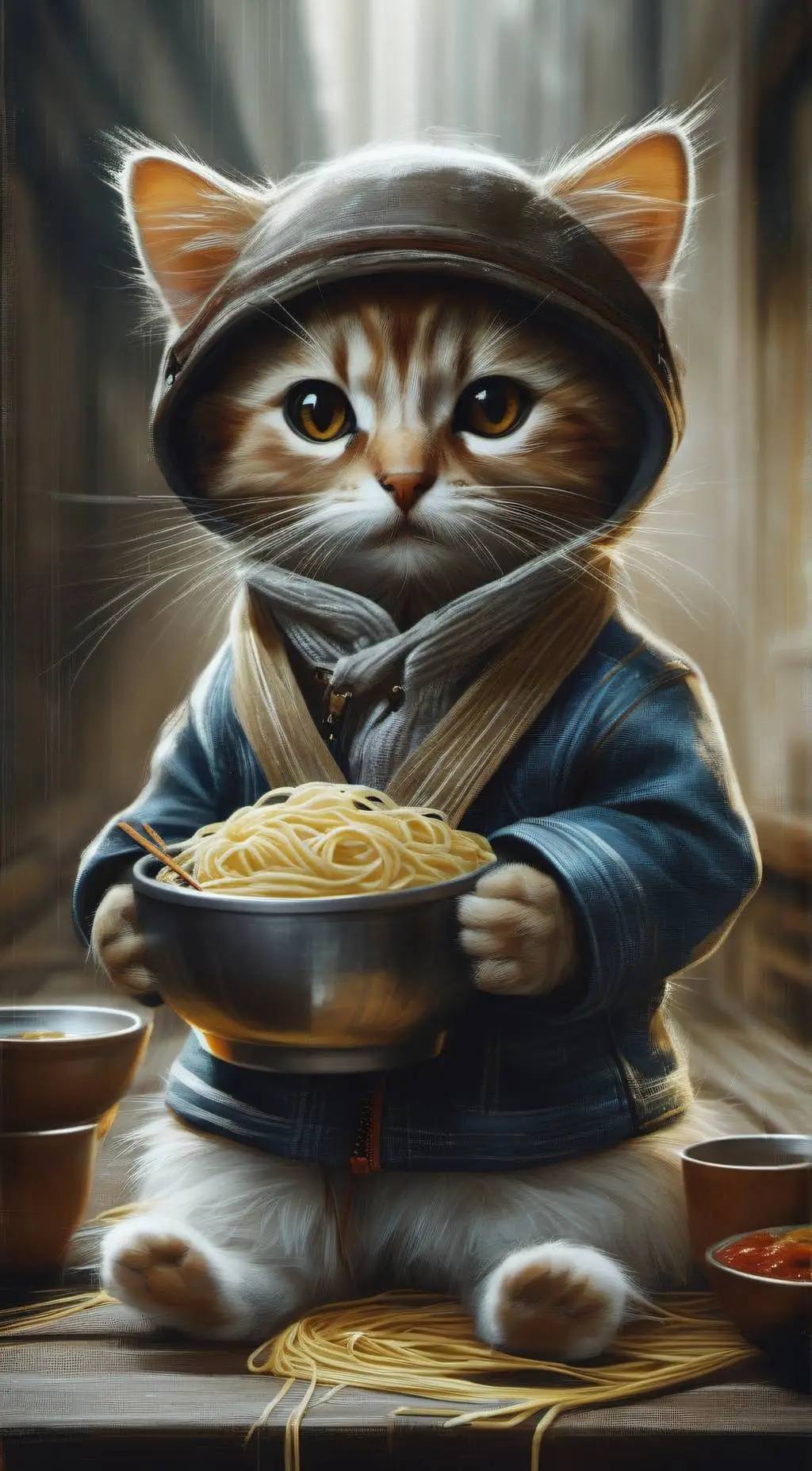 ai character: Noodles background