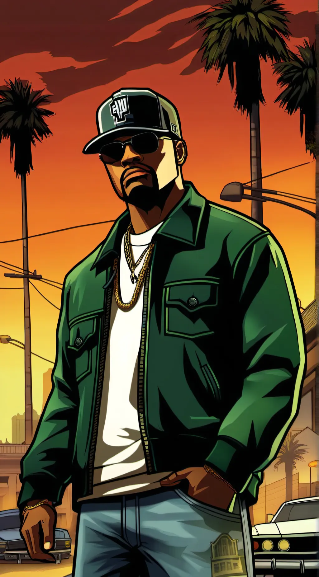 ai character: San Andreas screen background