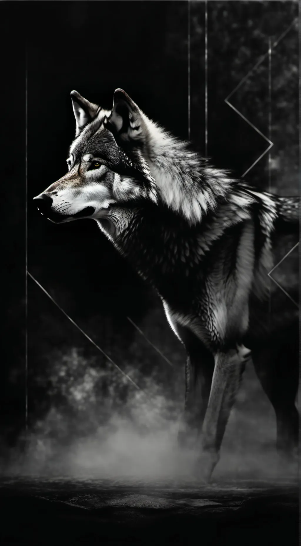 ai character: Gray background