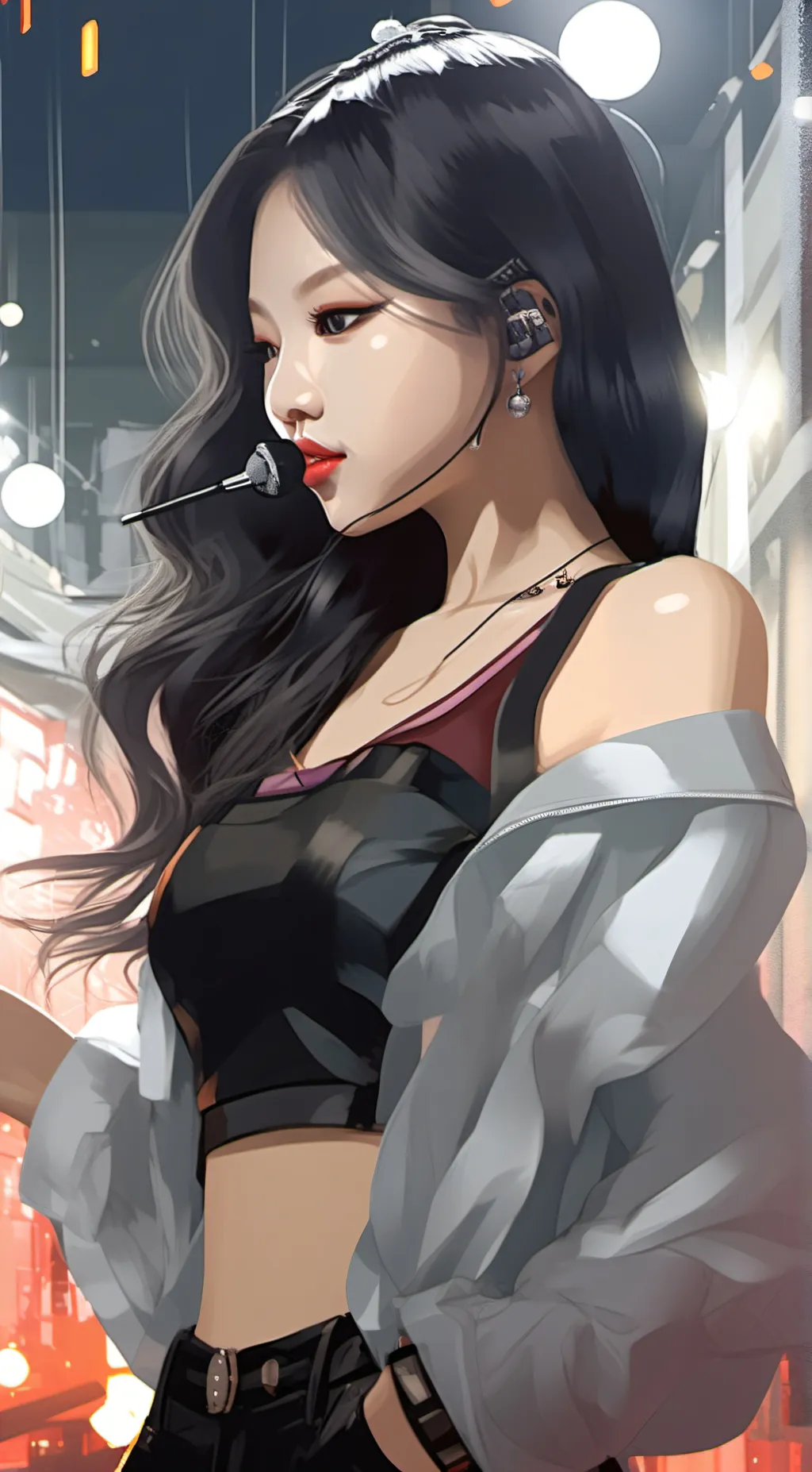 ai character: Jennie - BLACKPINK background
