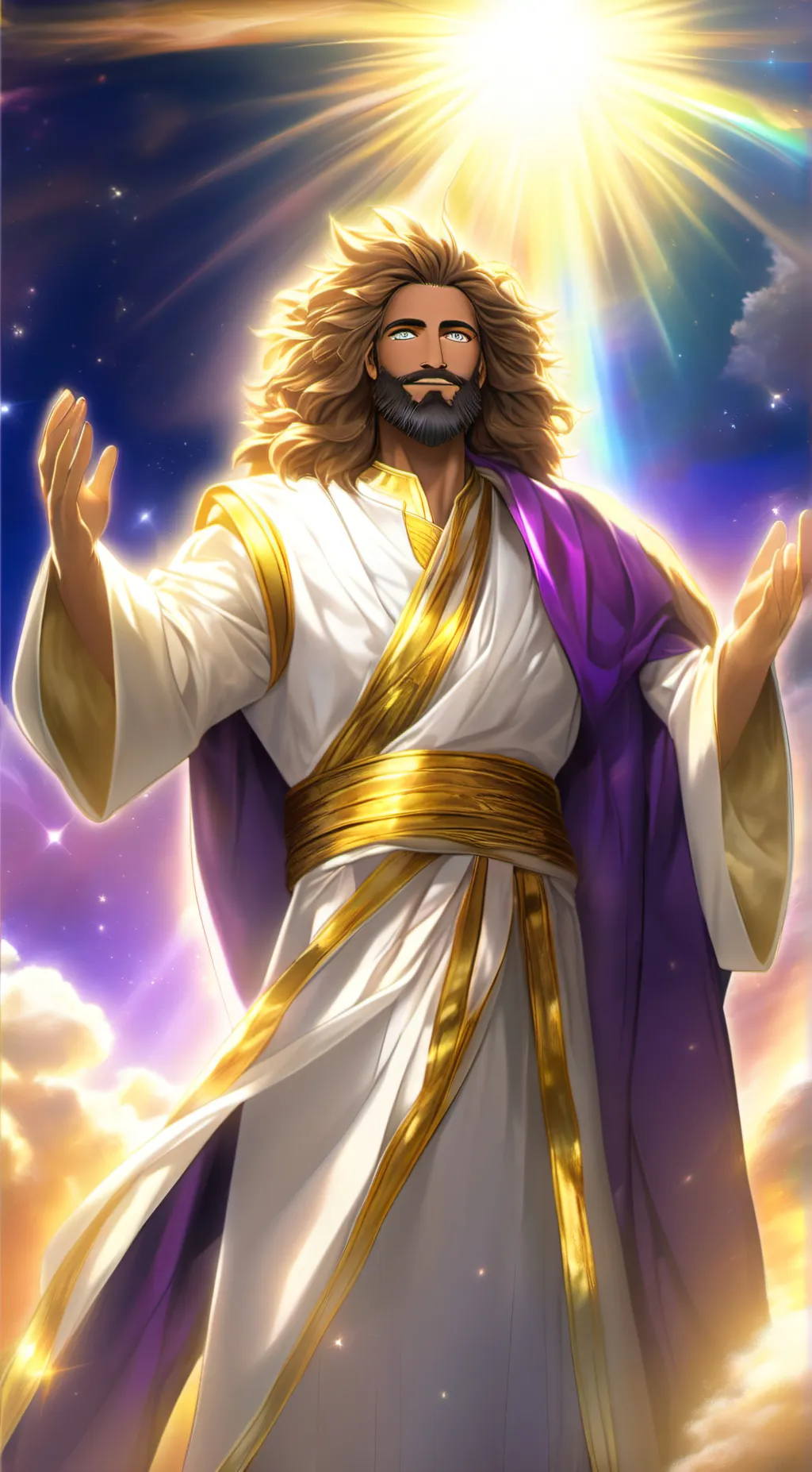 ai character: Jesus Christ  background