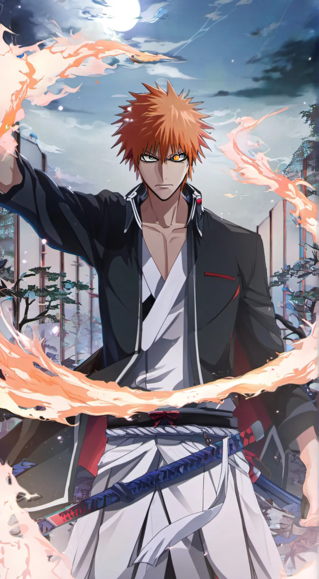 ai character: ichigo kurosaki background