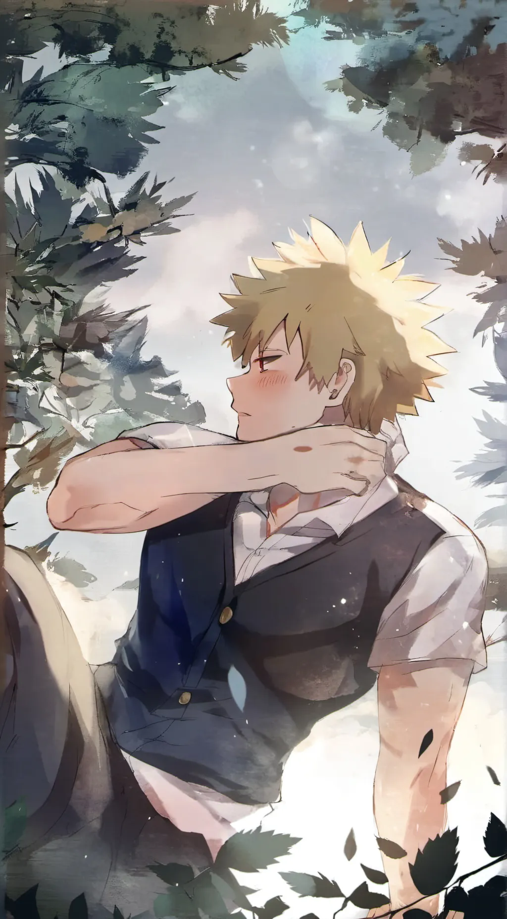ai character: Bakugou  background