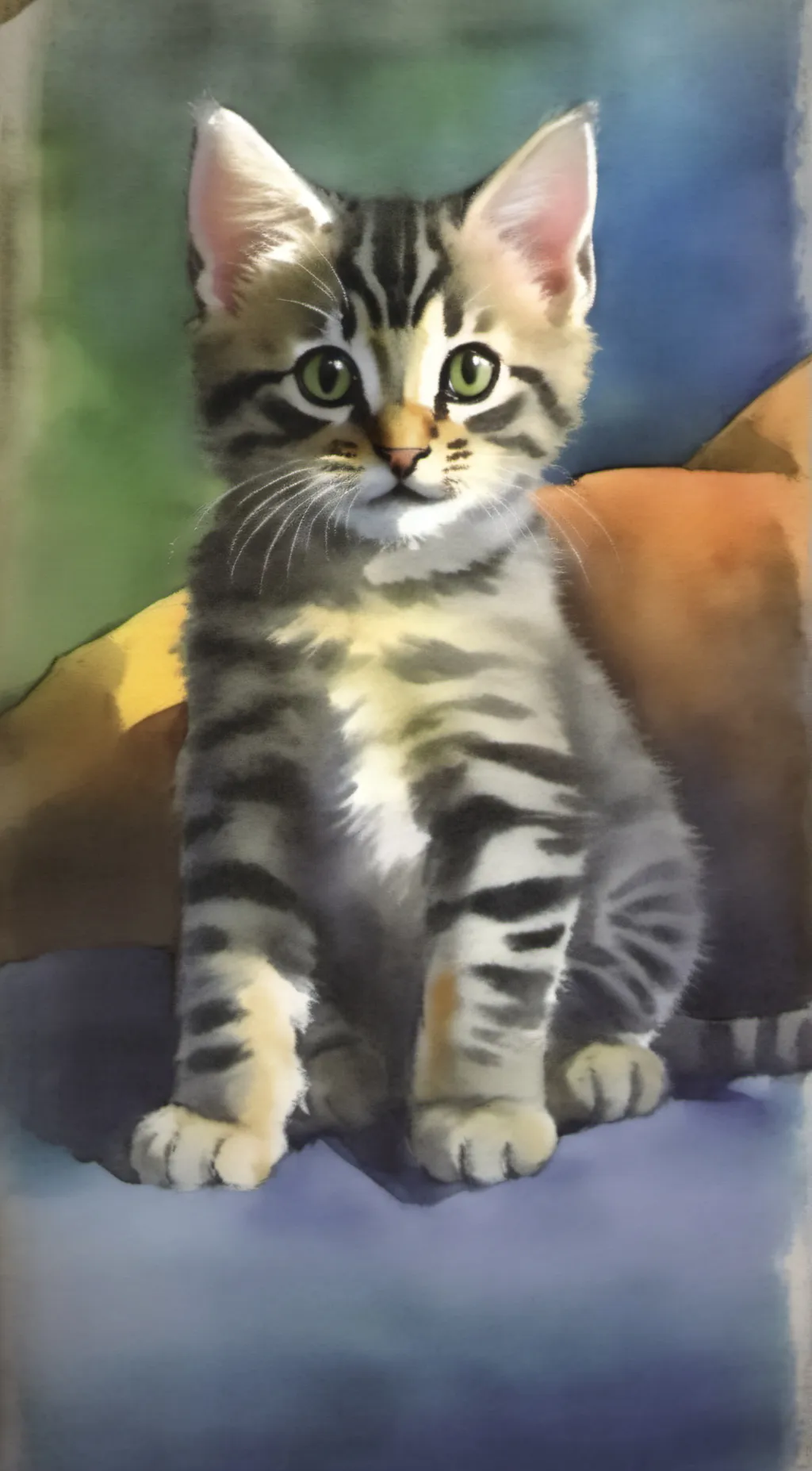 ai character: daisy the kitten background