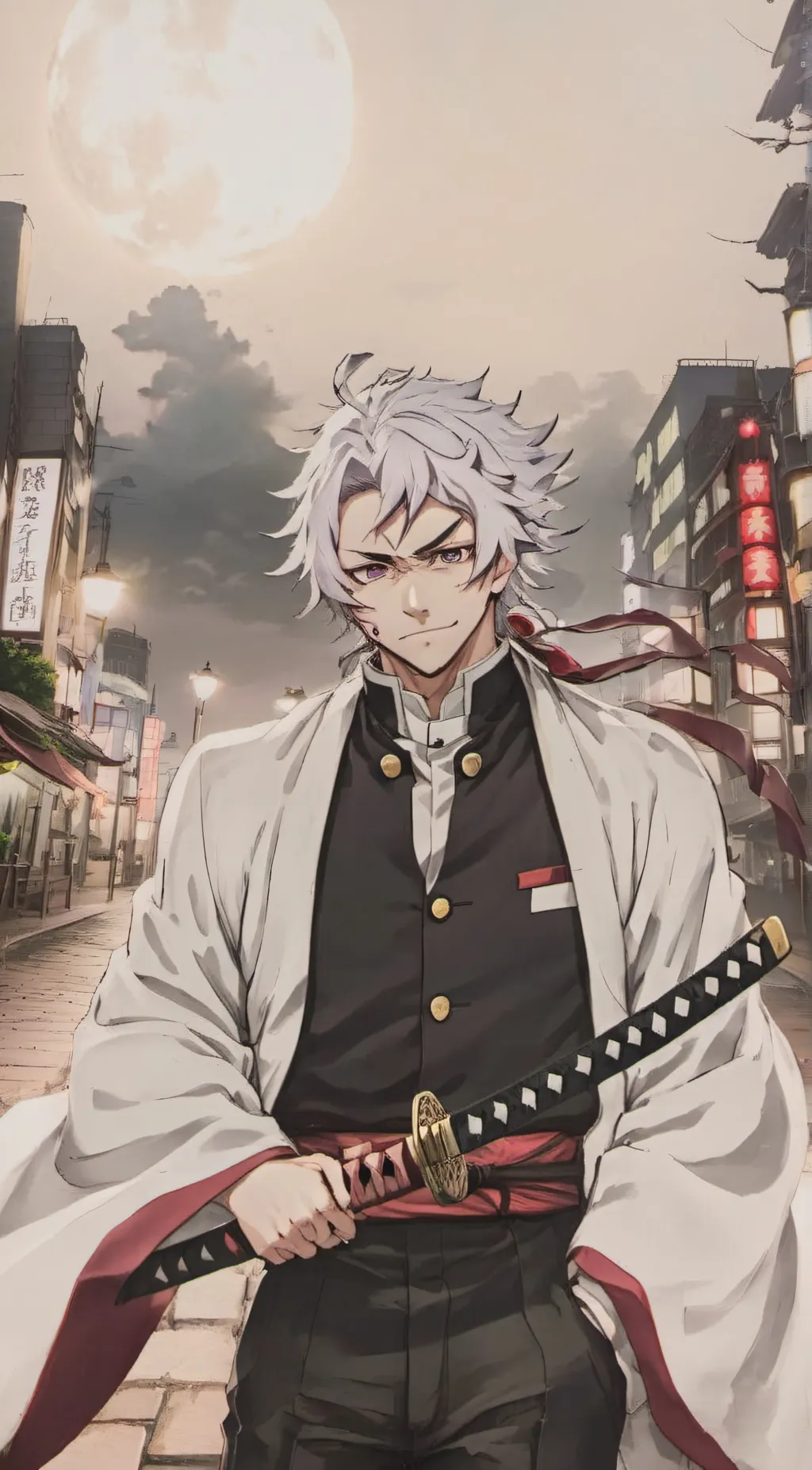 ai character: Sanemi Shinazugawa background
