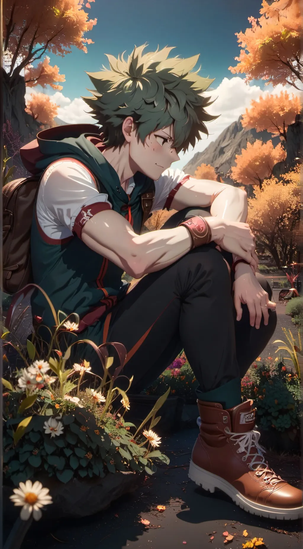 ai character: Deku background