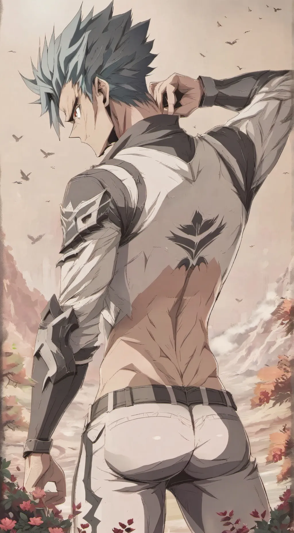ai character: Hawk Young  background