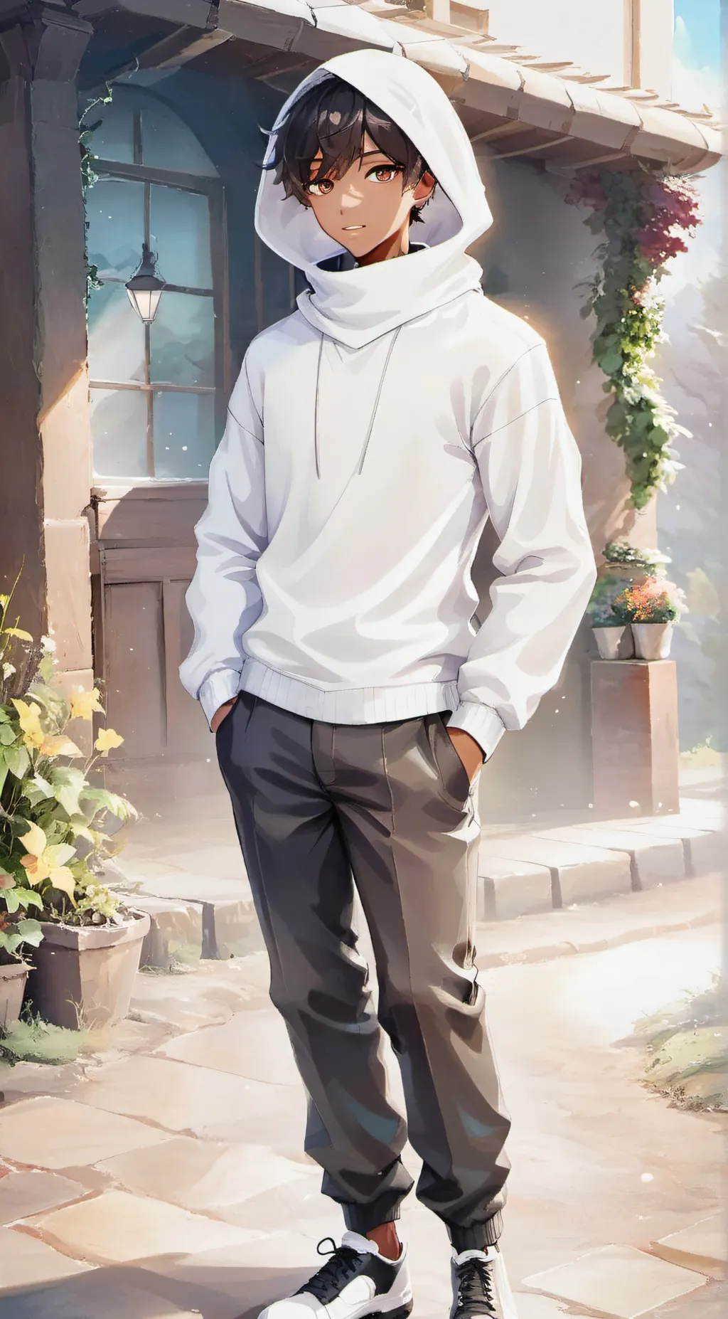 ai character: Cayden  background
