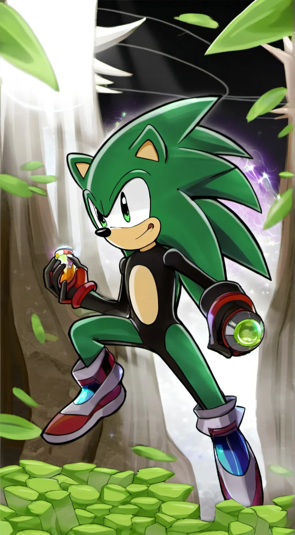 ai character: +Infected Gelatin+ background