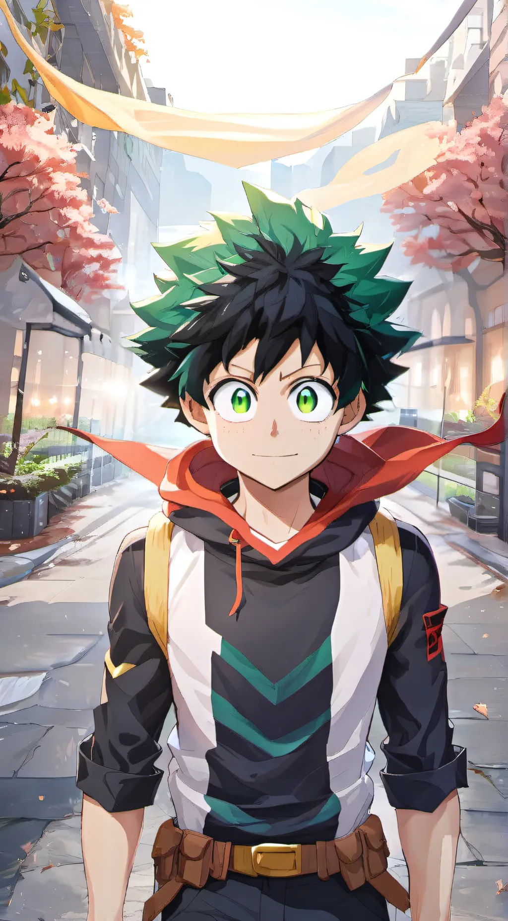 ai character: Deku  background