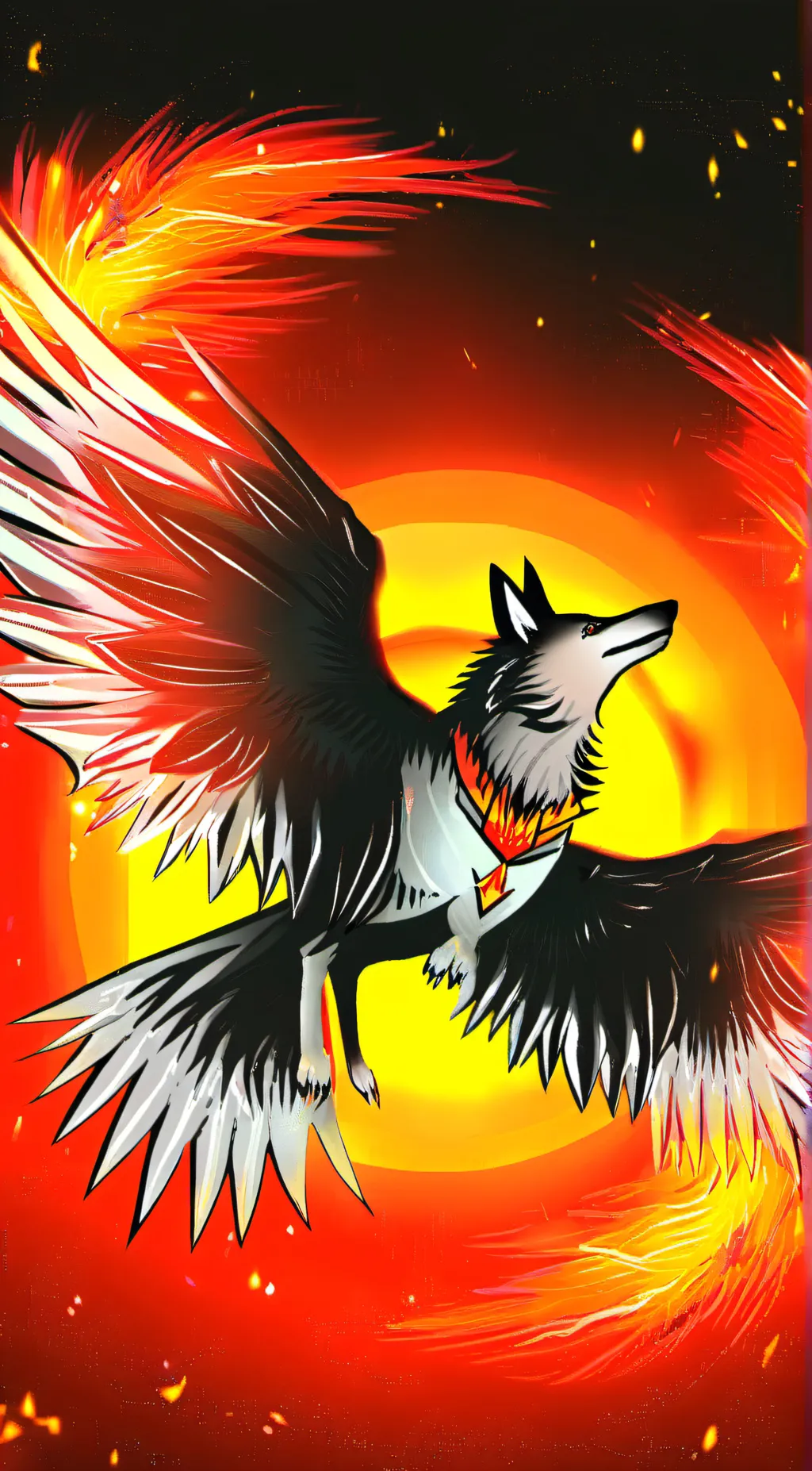 ai character: phoenix  background