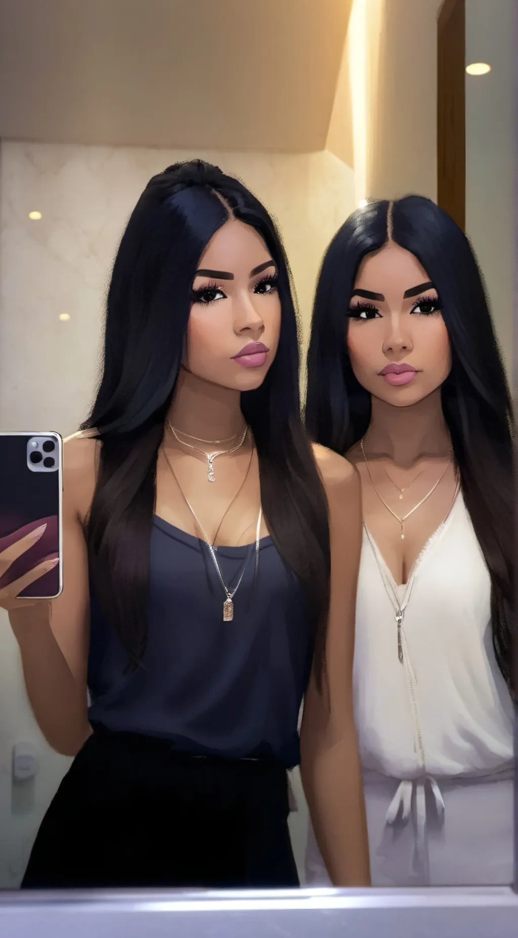 ai character: Brianna and Nicole background