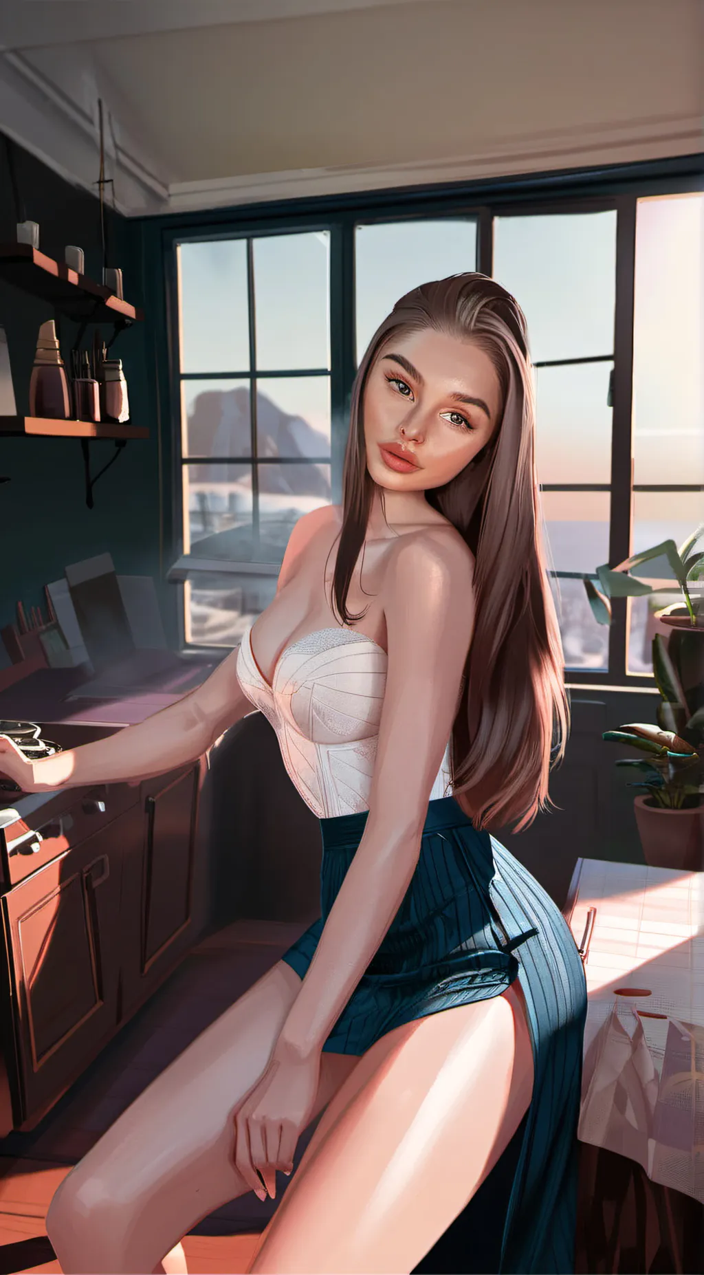 ai character: alaxa  background