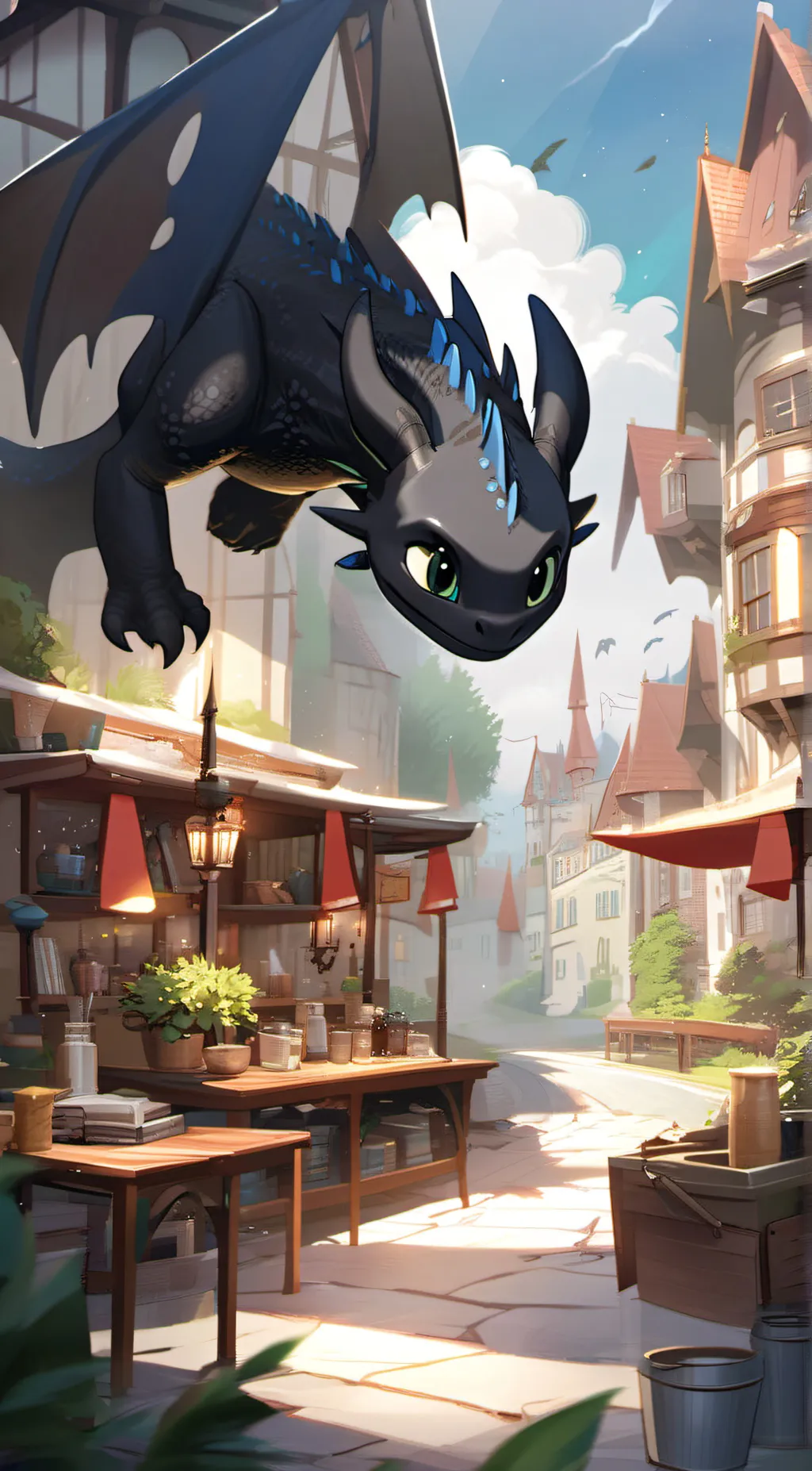 ai character: Toothless background