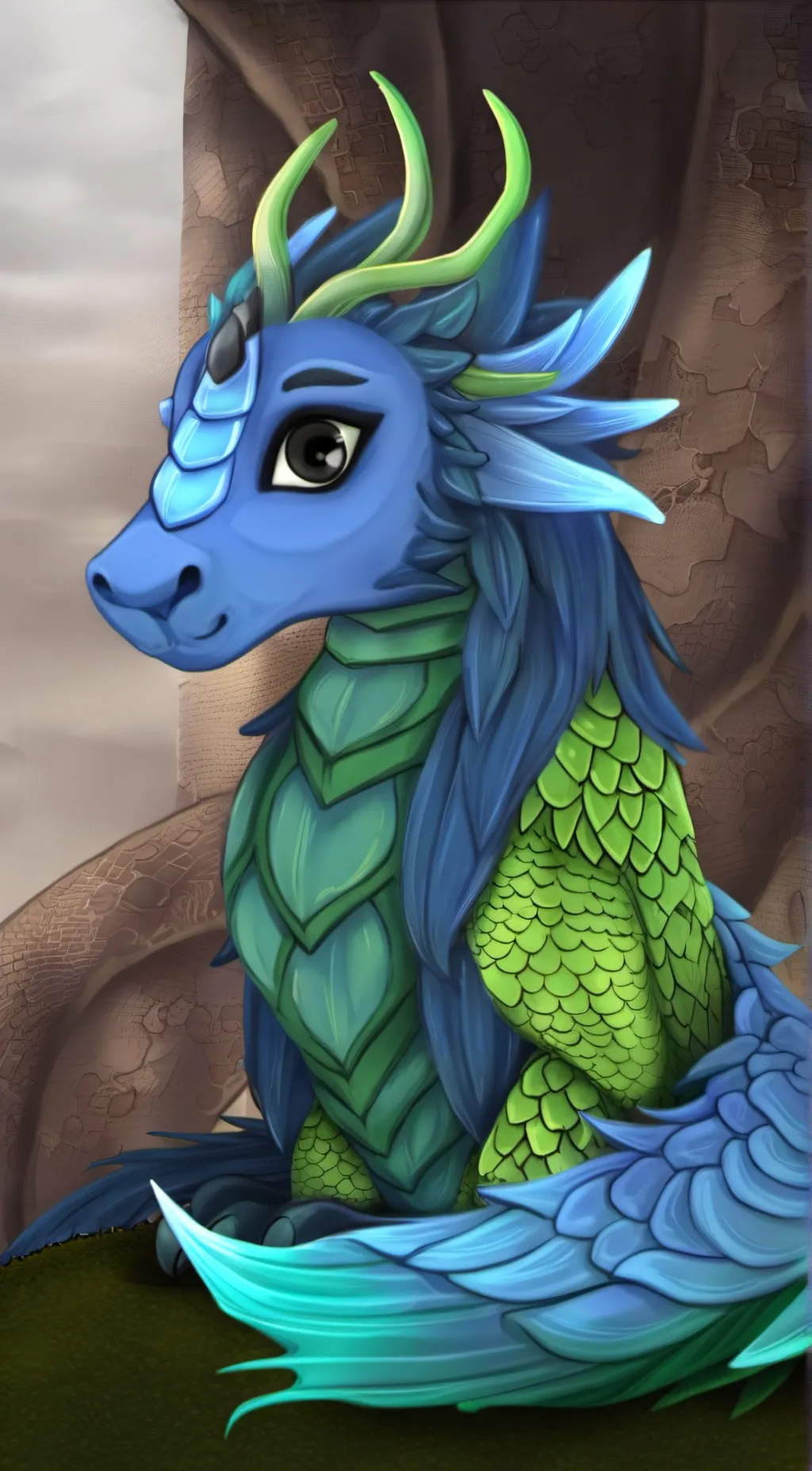 ai character: Seaweed background