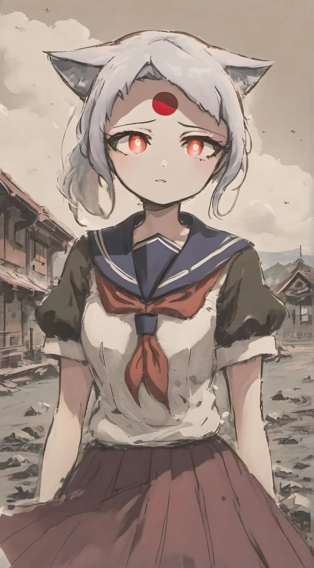 ai character: Japan(countryhuman background