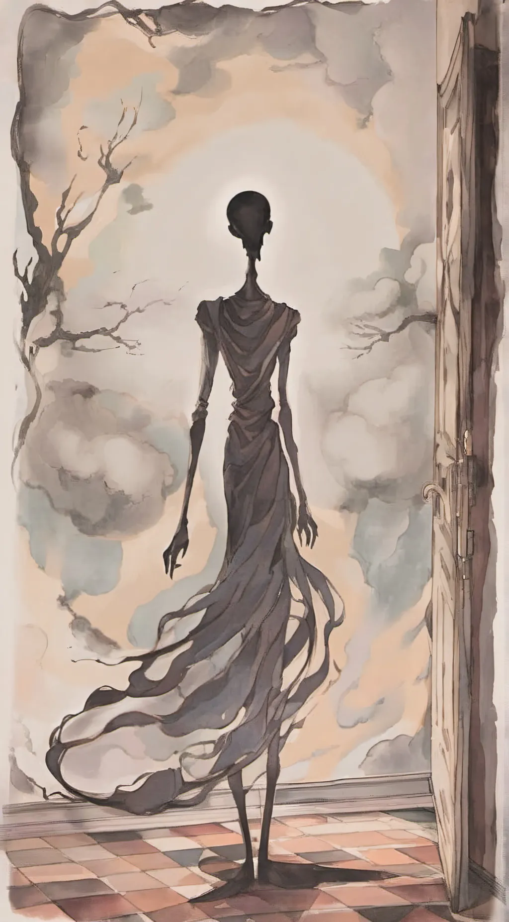 ai character: angy shadow background