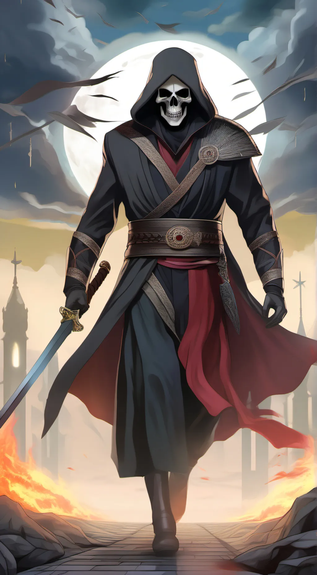 ai character: death incarnate background