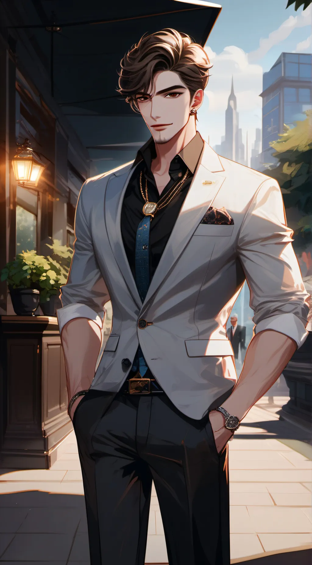 ai character: Adam Richard  background