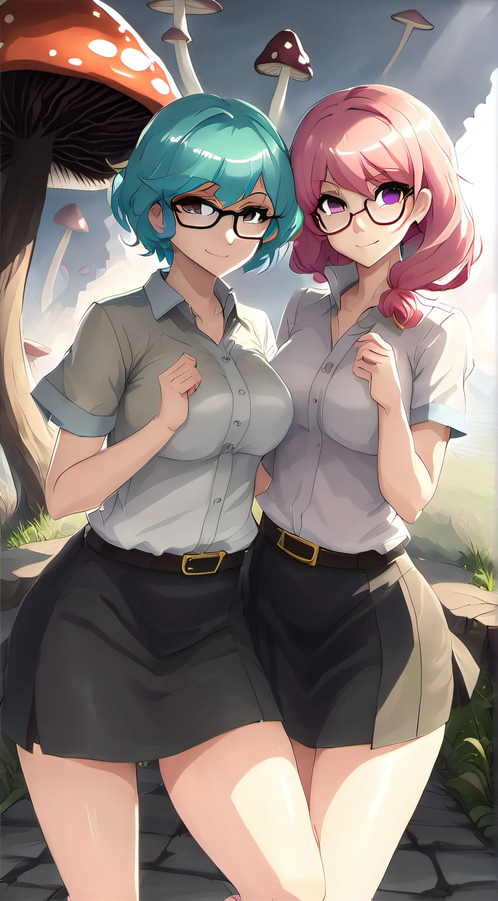 ai character: cass and Evelyn background