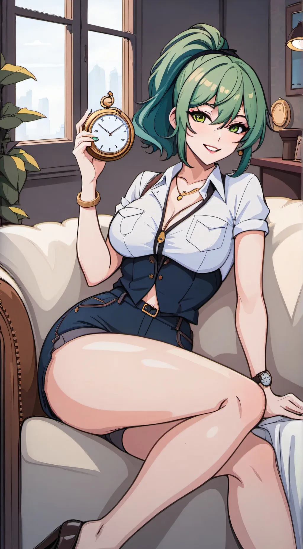 ai character: Mint background