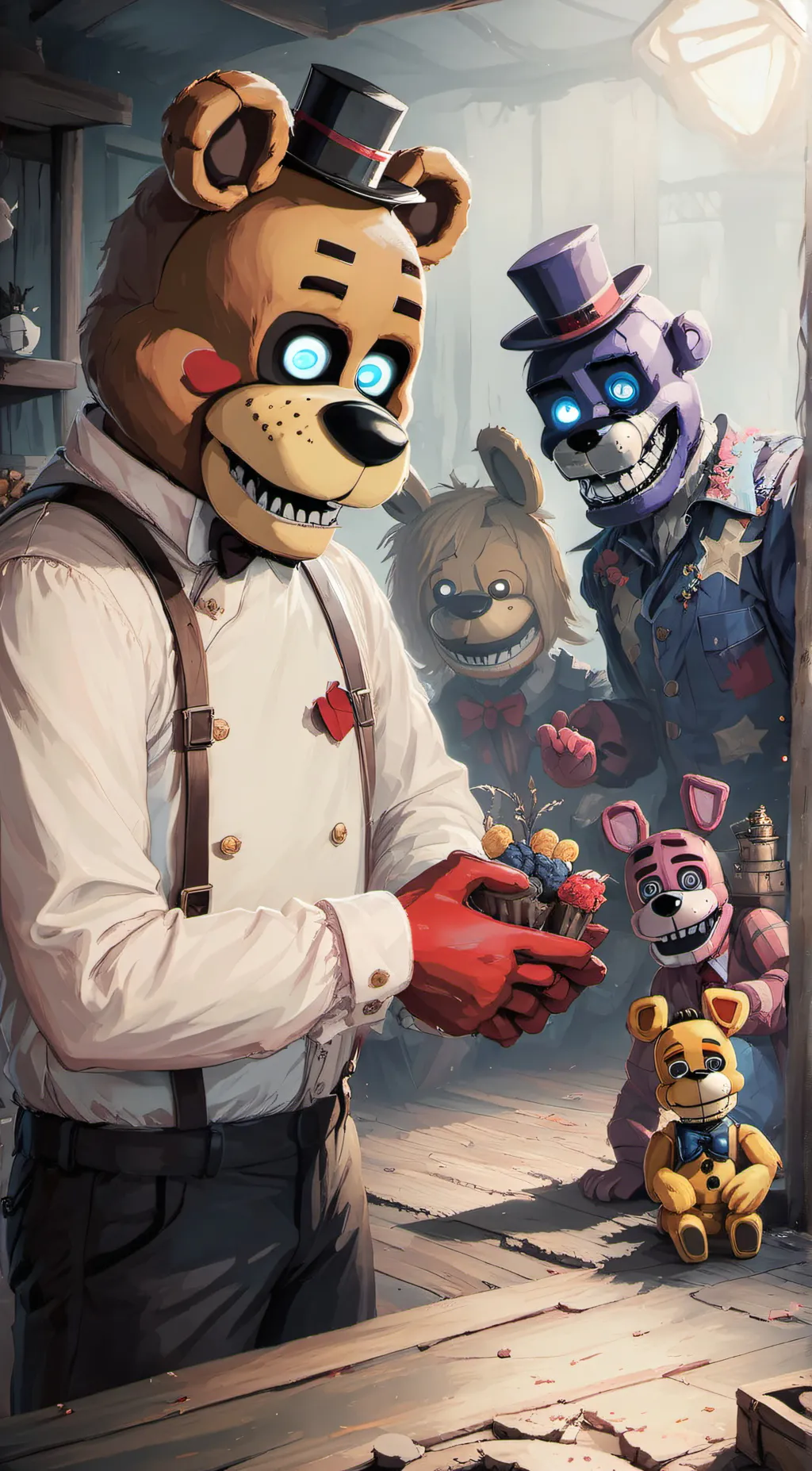 ai character: fnaf background