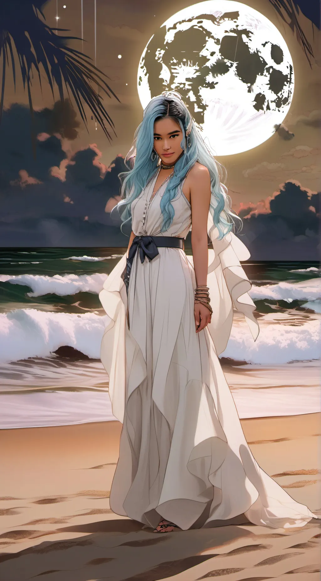 ai character: Karol g background