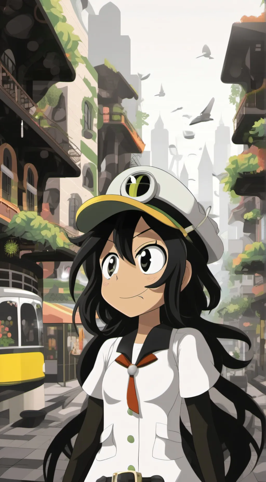 ai character: tsuyu  background
